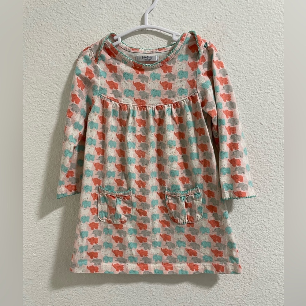 Baby Boden Multicolor Animal Print Dress